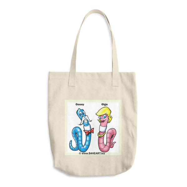 Cotton Tote Bag The LOVE Worms