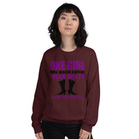 Sweatshirt ---'I'd Rather Wear Boots Than HIGH Heels...'