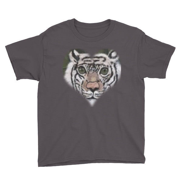 Youth Short Sleeve White Tiger T-Shirt