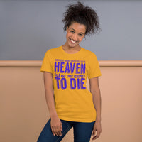 Sort-Sleeve Unisex T-Shirt --- Destination DEATH