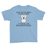 Youth Short Sleeve T-Shirt I'm Not a BEAR?