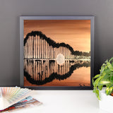 Framed poster Guitar