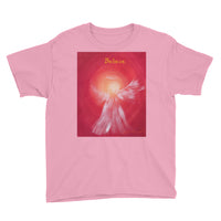 Youth Short Sleeve T-Shirt Angel HEART BELIEVE