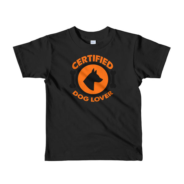 Short sleeve kids t-shirt --- Certified Dog Lover