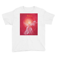 Youth Short Sleeve T-Shirt Angel HEART BELIEVE