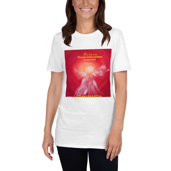 Short-Sleeve Unisex T-Shirt Believe Divine Intervention Trump 2020