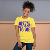 Sort-Sleeve Unisex T-Shirt --- Destination DEATH