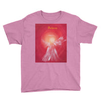 Youth Short Sleeve T-Shirt Angel HEART BELIEVE