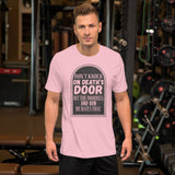 Short-Sleeve Unisex T-Shirt --- 'Knocking on DEATH's Door...'